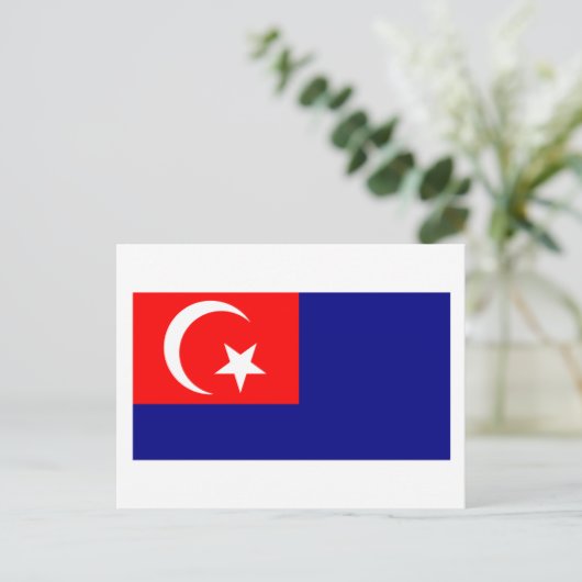 Carte Postale Drapeau Johor (Debout devant)
