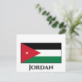 Carte Postale Drapeau Jordanie (Debout devant)
