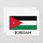 Carte Postale Drapeau Jordanie (Devant / Derrière)