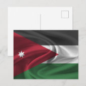 Carte Postale Drapeau Jordanie (Devant / Derrière)