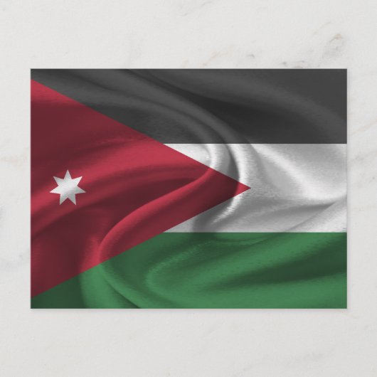 Carte Postale Drapeau Jordanie (Devant)