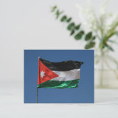 Carte Postale drapeau jordanien (Debout devant)