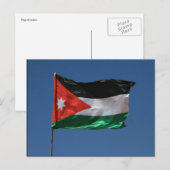 Carte Postale drapeau jordanien (Devant / Derrière)