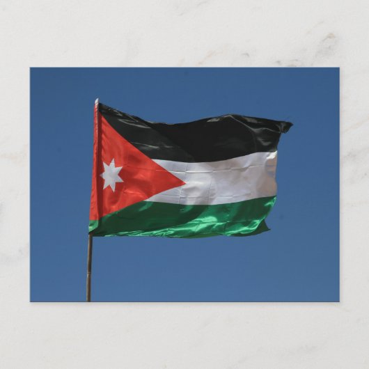 Carte Postale drapeau jordanien (Devant)