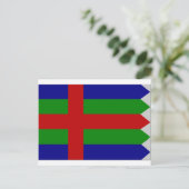 Carte Postale Drapeau Jutland (Danemark) (Debout devant)
