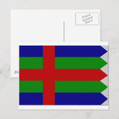 Carte Postale Drapeau Jutland (Danemark) (Devant / Derrière)