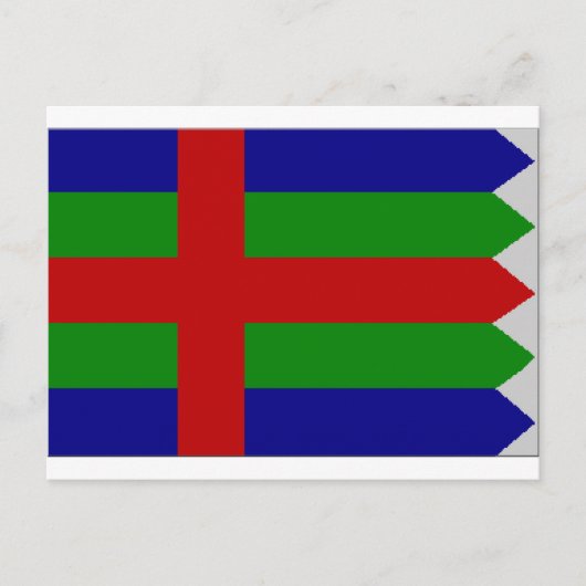 Carte Postale Drapeau Jutland (Danemark) (Devant)