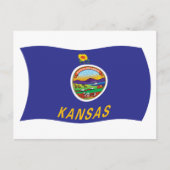 Carte postale Drapeau Kansas (Devant)