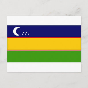 Carte Postale Drapeau KaraKalpak d'Ouzbékistan