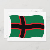 Carte postale Drapeau Karelians (Devant / Derrière)