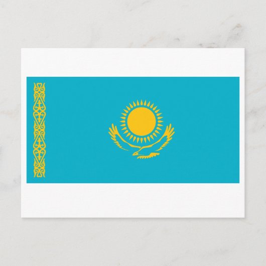 Carte postale Drapeau Kazakhstan (Devant)