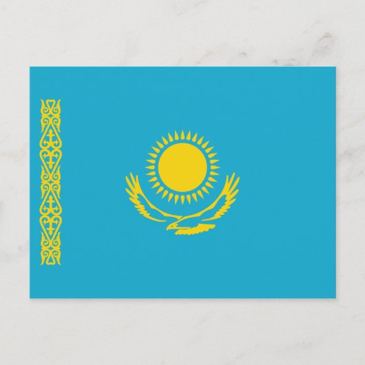 Carte postale Drapeau Kazakhstan (Devant)
