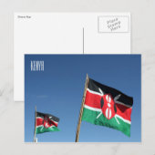 Carte Postale drapeau kenya (Devant / Derrière)