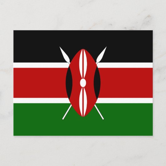 Carte postale Drapeau Kenya (Devant)
