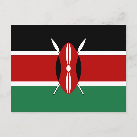 Carte postale Drapeau Kenya (Devant)