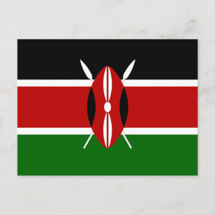 Carte postale Drapeau Kenya (Kenya)