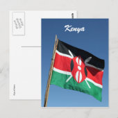 Carte Postale drapeau kenyan (Devant / Derrière)