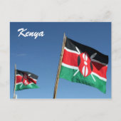 Carte Postale drapeau kenyan (Devant)