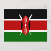 Carte Postale Drapeau kényan (Kenya) (Devant)