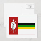Carte Postale Drapeau KwaZulu (Devant / Derrière)
