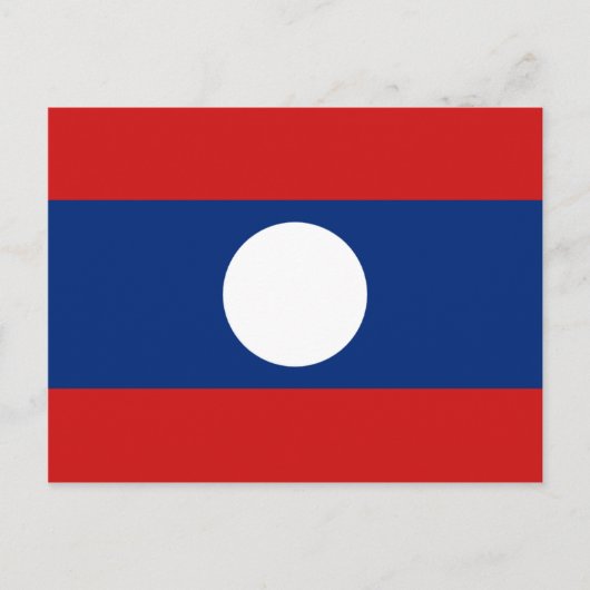 Carte postale Drapeau Laos (Devant)