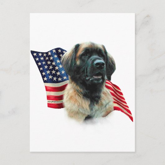 Carte Postale Drapeau Leonberger (Devant)