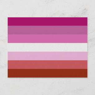 Carte Postale Drapeau lesbien
