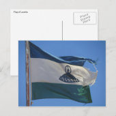 Carte Postale drapeau lesotho (Devant / Derrière)