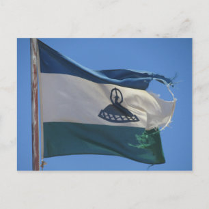 Carte Postale drapeau lesotho