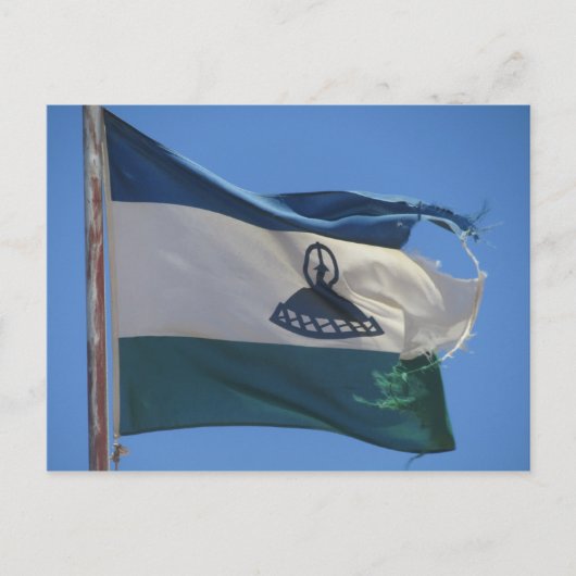 Carte Postale drapeau lesotho (Devant)