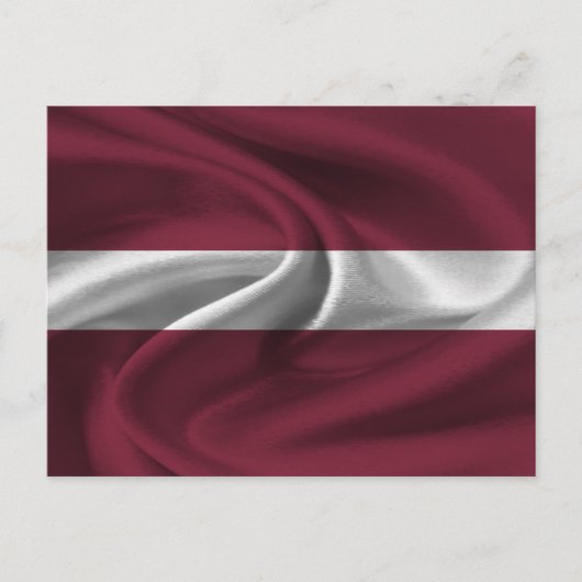 Carte Postale Drapeau Lettonie (Devant)