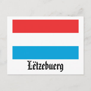 Carte Postale Drapeau Lëtzebuerg