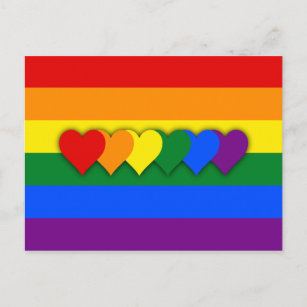 Carte postale drapeau LGBT