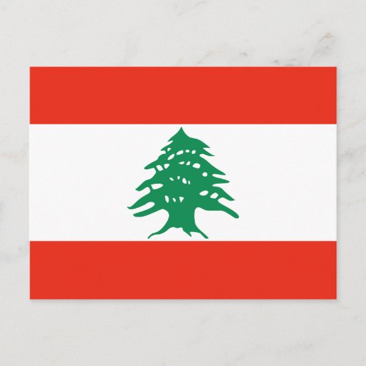 Carte postale Drapeau Liban (Devant)