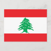 Carte postale Drapeau Liban (Devant)