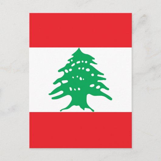 Carte Postale Drapeau libanais (Devant)