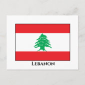 Carte Postale Drapeau libanais (Devant)