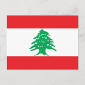 Carte Postale Drapeau libanais, Drapeau du Liban (Devant)