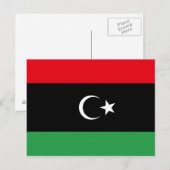 Carte postale Drapeau Libye (Devant / Derrière)