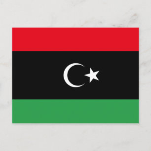Carte postale Drapeau Libye