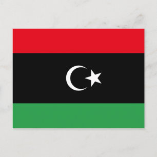Carte Postale Drapeau libyen