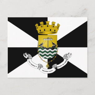 Carte Postale Drapeau Lisboa, Portugal