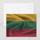Carte Postale Drapeau Lituanie (Devant / Derrière)