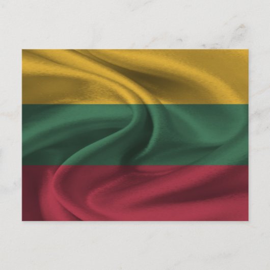 Carte Postale Drapeau Lituanie (Devant)