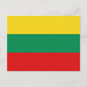 Carte postale drapeau Lituanie