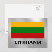 Carte Postale Drapeau lituanien (Devant / Derrière)