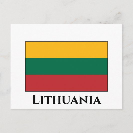 Carte Postale Drapeau lituanien (Devant)