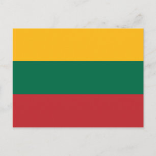 Carte Postale Drapeau lituanien