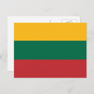 Carte Postale Drapeau lituanien, Drapeau de Lituanie
