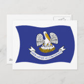 Carte postale Drapeau Louisiane (Devant / Derrière)